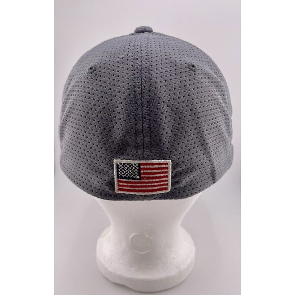 Pacific Headwear Eight18 Embroidered Viking Patch Fitted Cap Gray Men's S-M - Picture 3 of 5